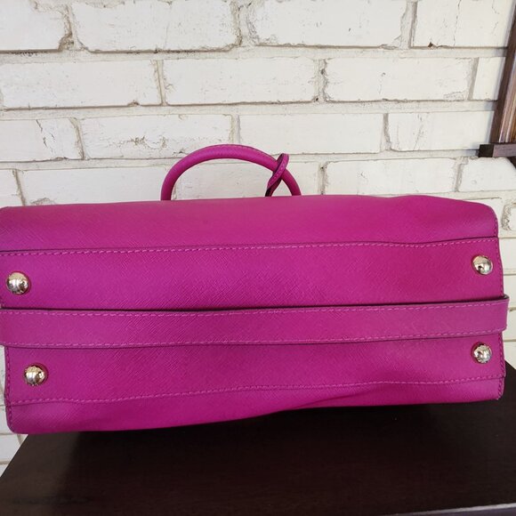 Michael Kors Hot Pink Hamilton Shoulder Bag Purse - Picture 10 of 16